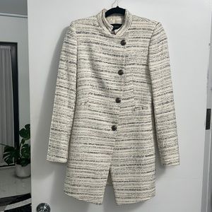 Zara Basic Tweed Coat